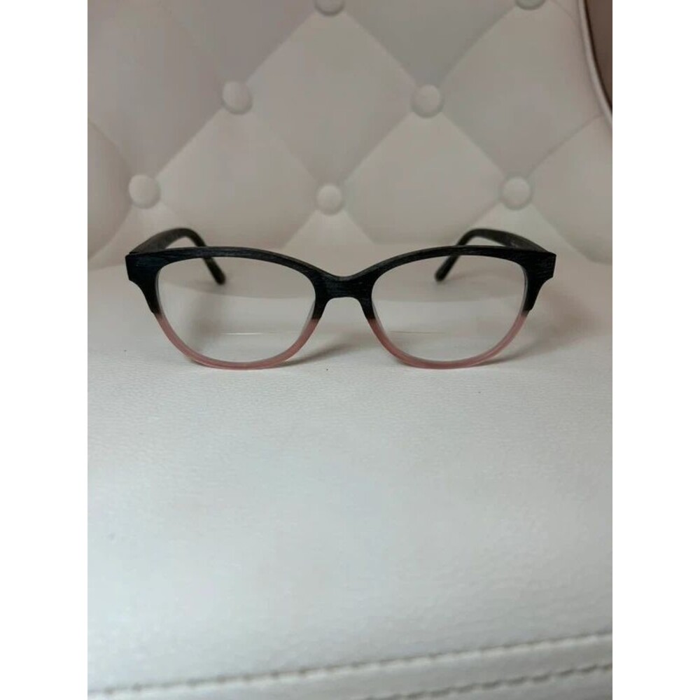 Rickey Smiley Eyewear RS 202 Black/Pink Full Rim Plastic Frames 53-17-140